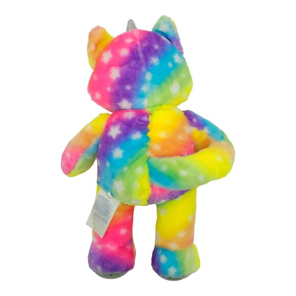 Build A Bear Workshop Rainbow Kittycorn Plush Holographic Horn Paws Stuffed Toy - Picture 6 of 12